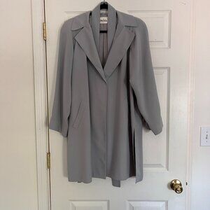 Classic duster/long blazer from Neiman Marcus in pale blue/grey. size M/L